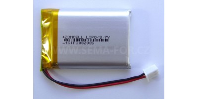 baterie ZC LION 3,7V 2500mAh, 52*35*10mm 2pin
