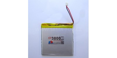 baterie ZC LION, 3.7V 3800mAh  84*81*4mm 2pin