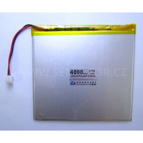 baterie ZC LION  3.7V 4000mAh 105*110*3mm 2pin