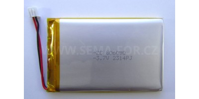 baterie 3,7V 5000mAh 153x71x3,6 2pin