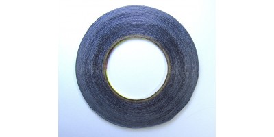 lepící páska oboustranná černá 2mm 50m 0,15mm