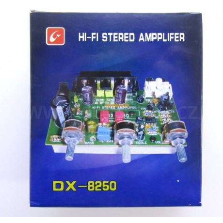 zesilovač do auta 2x15W 12V DX-8250