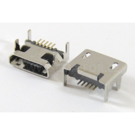 konektor micro USB B 5 pin female 25