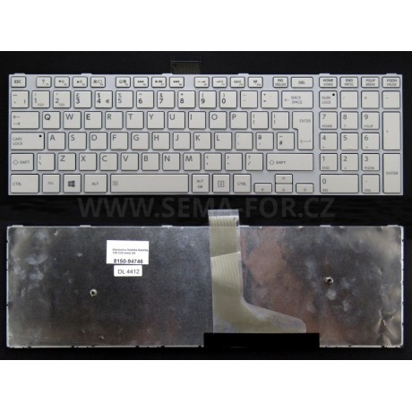 klávesnice Toshiba Satellite C50 C55 white UK