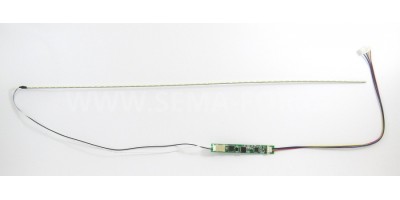 LED Lamp kit  7" - 17,3" universal - pásek + invertor
