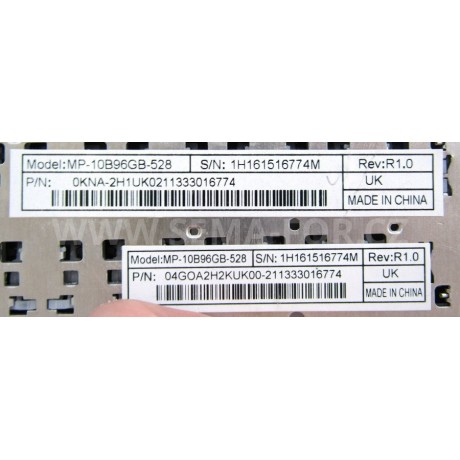 klávesnice Asus U20 UL20 Eee 1201 1215 black UK/CZ - no frame