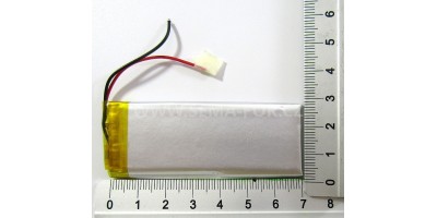 baterie ZC LION 3,7V 1450mAh, 70*25*3mm +- drátky