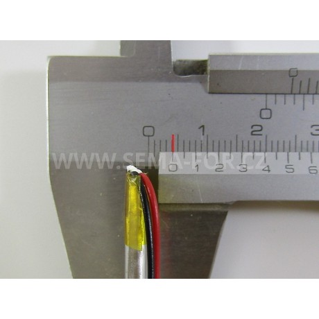 baterie ZC LION 3,7V 200mAh,30*20*4mm +- drátky