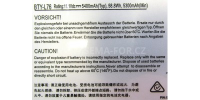 baterie MSI GS70 GS72 GS60 Series Erazer X7613 MD98802 MS-1771 XMG C703 BTY-L76 11.1V 5400 mAh