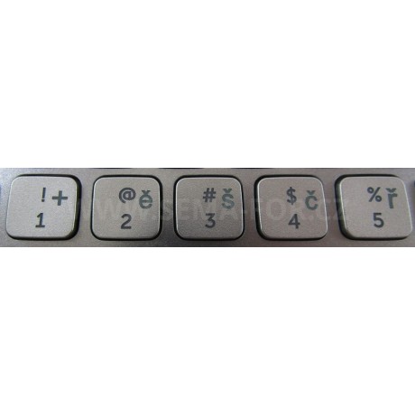 klávesnice Dell Inspiron 15 7000 7537 7737 silver UK/CZ česká backlight