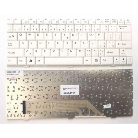 klávesnice Medion Akoya E1210 E1212 S1210 S1211 white US