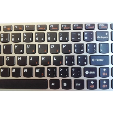 klávesnice Lenovo Ideapad U460 black/silver US