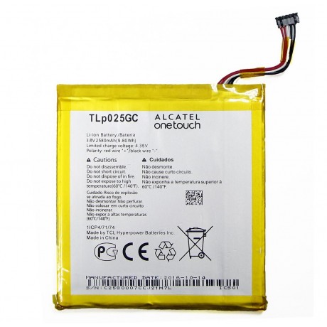 baterie TLP025GC 2580mAh Alcatel One Touch Pixi 4 (7) 3G 9003X 9003A