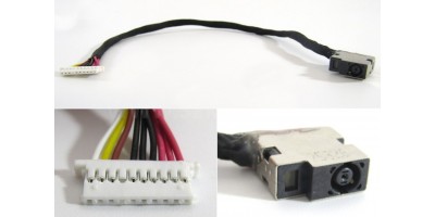 Napájecí konektor s kabelem HP Envy 17-N M7-N - 4,5x3,0mm - 10pin