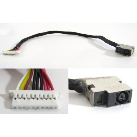Napájecí konektor s kabelem HP Envy 17-N M7-N - 4,5x3,0mm - 10pin