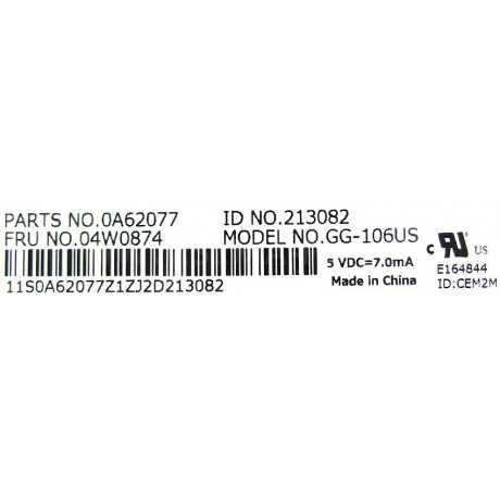 klávesnice IBM Lenovo ThinkPad Edge E520 E525 black US/CZ dotisk česká touchpoint