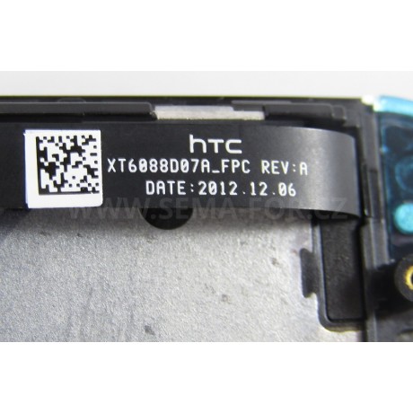 4,7" lcd  displej + dotykové sklo HTC One M7 stříbrné