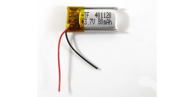 baterie ZC LION 3,7V 100mAh,22*11*4mm +- dratky