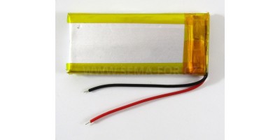 baterie ZC LION 3,7V 600mAh,50*22*5mm +- dratky