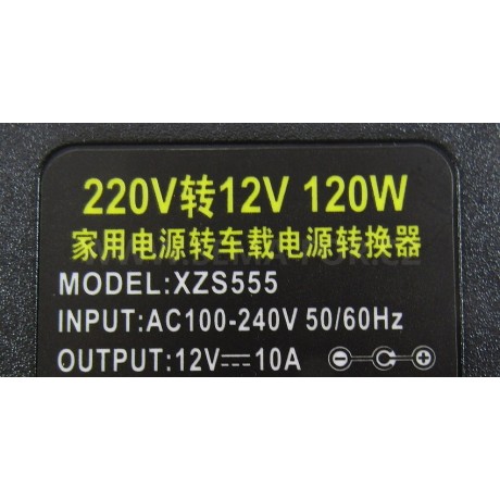 zdroj 12V/10A car lighter adapter 