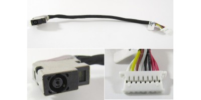 Napájecí konektor s kabelem HP Probook 430 440 450 455 470 G3 G4  - 4,5x3,0mm - 8pin