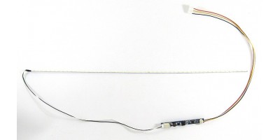 LED Lamp kit 7 "- 17,3" universal - strip + inverter - 383mm