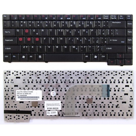 klávesnice Asus A3 A4 A7 F5 M9 R20 black CZ
