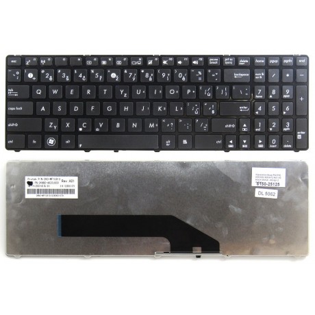 česká klávesnice Asus F52 F90 K50 K51 K70 K72 N51 X5 black US/CZ - design 2 dotisk