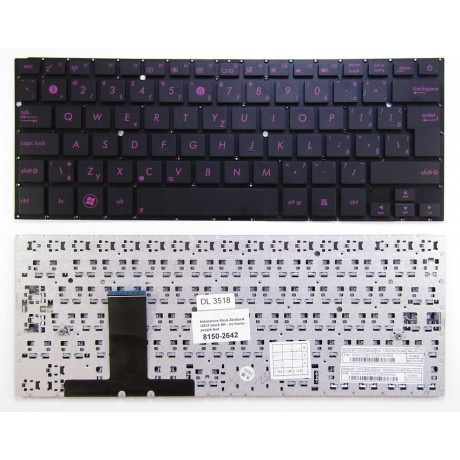 klávesnice Asus Zenbook UX31 black SK - no frame - purple text