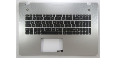 klávesnice Asus N76 black/silver CZ kryt podsvit