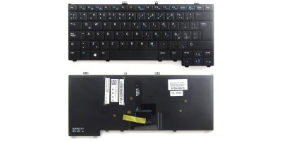 klávesnice Dell Latitude E7440 E7420 E7240 black ESP/CZ česká dotisk podsvit 