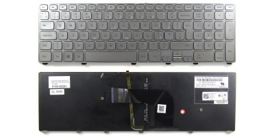klávesnice Dell Inspiron 17 7000 7737 7746 silver UK/CZ  backlight