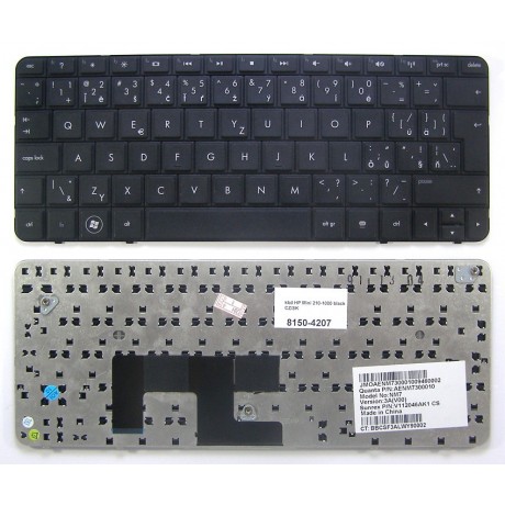 klávesnice HP Mini 210-1000 black CZ/SK