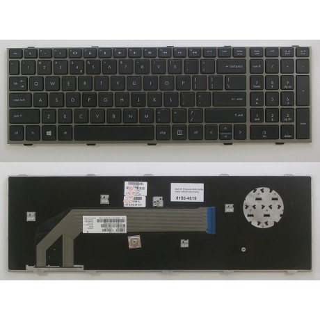 klávesnice HP Probook 4540 4540S 4545 4545S black US with frame