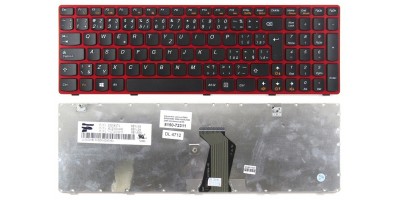 klávesnice Lenovo G580 G585 N580 V580 V585 Z580 Z585 black/red CZ/SK