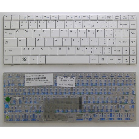 klávesnice MSI U210 X300 X320 X340 X400 white CZ