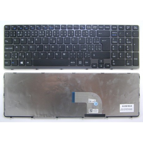 klávesnice Sony Vaio SVE15 SVE151 black/silver CZ/SK
