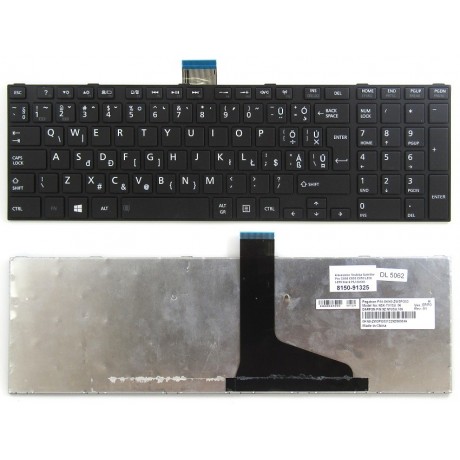 klávesnice billentyűzet Toshiba Satellite Pro C850 C855 C870 L850 L855 black UK/HU Magyar reprint