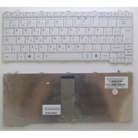klávesnice Toshiba Portege U400 U500 M800 M900 white SK