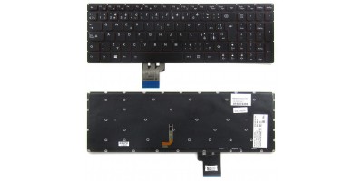 klávesnice Lenovo Y50 Y50-70 black ESP/CZ dotisk - no frame backlight - typ 1