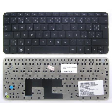 Tlačítko klávesnice HP Mini 210-1000 210-1099ec black CZ/SK
