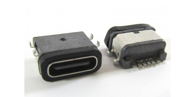 konektor micro USB-C 6p female 09