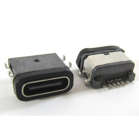 konektor micro USB-C 6p female 09