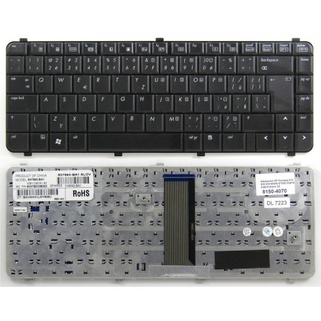 klávesnice HP 6530 6730 CQ510 610 black CZ