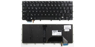 klávesnice pro notebook Dell XPS 15 15-9550-D1728 15-9550-D1828T 5510 P56F black UK/CZ/SK česká dotisk backlight