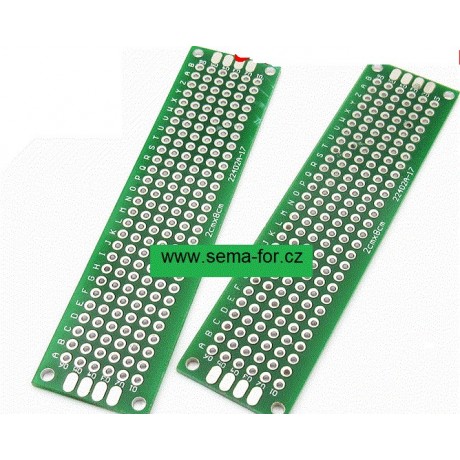 univerzální plošný spoj, oboustranný 2x8cm