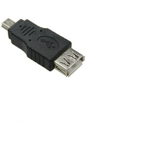 USB A Female to Mini USB 5 Pin Male Converter