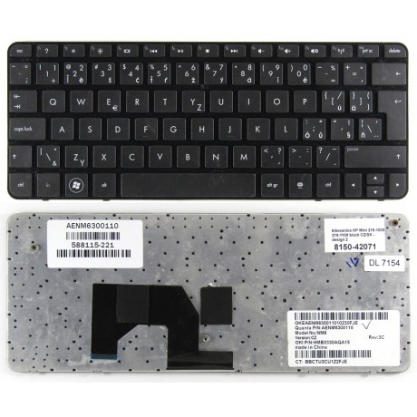 klávesnice HP Mini 210-1000 210-1099ec black CZ/SK česká - design 2