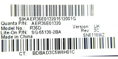 klávesnice HP Pavilion G6-2000 G6-2100 G6-2200 G6-2300 white UK - no frame