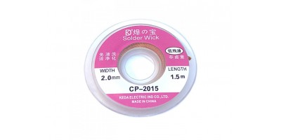 solder wick - měděná odsávací páska 2mm/1,5m